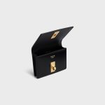 CARD HOLDER WITH FLAP 16 IN SATINATED CALFSKIN BLACK - Image 4